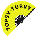 Topsy-Turvy Bamboo Hand Fan