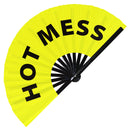 Hot Mess Bamboo Hand Fan
