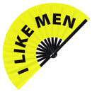 I like Men Bamboo Hand Fan