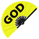 God Bamboo Hand Fan