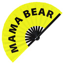 Mama Bear Bamboo Hand Fan