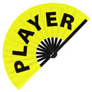 Player Bamboo Hand Fan