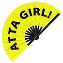 Atta Girl! Bamboo hand fan