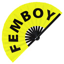 Femboy Bamboo Hand Fan