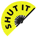 Shut It Bamboo Hand Fan