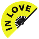 In Love Bamboo Hand Fan