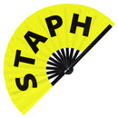 Staph Bamboo Hand Fan