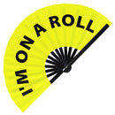 I'm on a Roll Bamboo Hand Fan