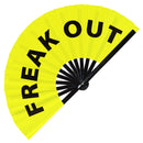 Freak Out Bamboo Hand Fan