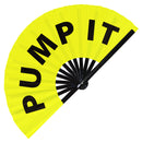 Pump It Bamboo Hand Fan