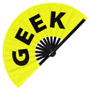 Geek Bamboo Hand Fan
