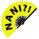 Nani?! Bamboo Hand Fan