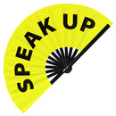 Speak Up Bamboo Hand Fan