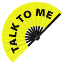 Talk to Me Bamboo Hand Fan
