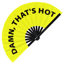Damn, That's Hot Bamboo Hand Fan