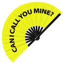 Can I Call You Mine? Bamboo hand fan