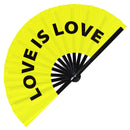 Love is love Bamboo Hand Fan