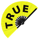 True Foldable bamboo hand fan