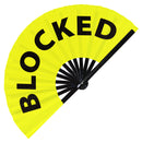 Blocked Bamboo hand fan