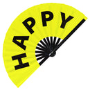 Happy Bamboo Hand Fan