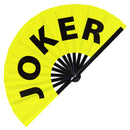 Joker Bamboo Hand Fan