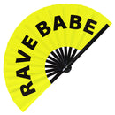 Rave Babe Bamboo Hand Fan