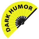 Dark Humor Bamboo Hand Fan