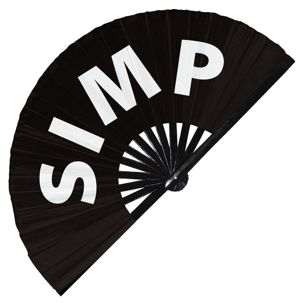 simp hand fan foldable bamboo circuit SIMP rave hand fans outfit party gear gifts toys music festival rave accessories essential for men and women wear