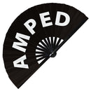Amped Bamboo Hand Fan