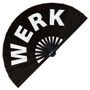 Werk clacking hand fan