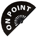 On point Bamboo Hand Fan