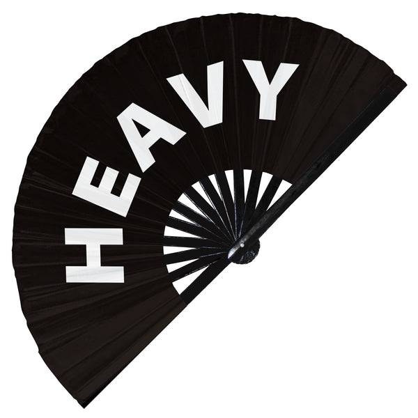 Heavy Handheld Bamboo Hand Large Fan Party Accessories Rave Event Circuit Festivals Hand Fan