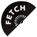 Fetch Handheld Bamboo Hand Large Fan So Fetch Party Accessories Rave Event Circuit Festivals Hand Fan