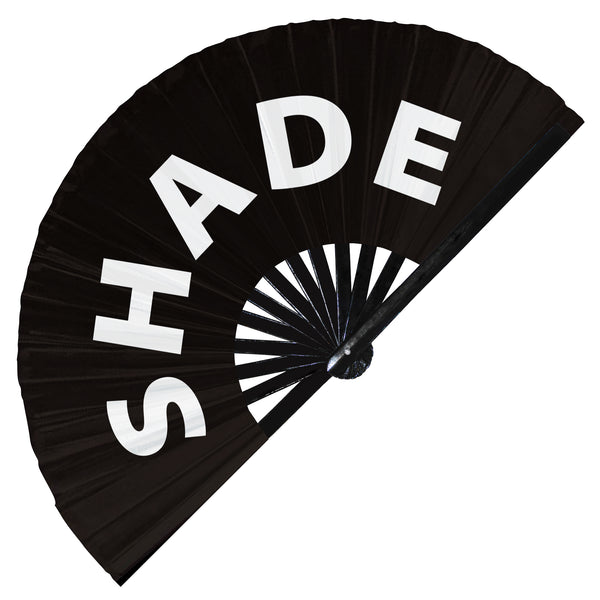 Shade Hand Fan UV Glow Pride Handheld Bamboo Fans LGBT Sexual Orientation Foldable Shady Hand Fan Clack fans Rave fans