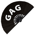gag hand fan foldable bamboo circuit rave hand fans outfit party gear gifts toys music festival rave accessories essential for men and women wear