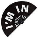 I'm In Bamboo Hand Fan