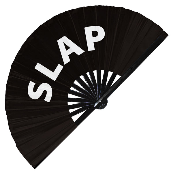 Slap Handheld Bamboo Hand Large Fan Party Accessories Rave Event Circuit Festivals Hand Fan