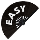 Easy Handheld Bamboo Hand Large Fan Party Accessories Rave Event Circuit Festivals Hand Fan