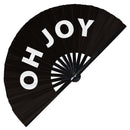Oh Joy merry christmas fan Hand Fans Handheld Fans happy new year ho ho ho i'm the gift jingle bells naughty oh joy santa baby santa's crew christmas party chirstmas outfit