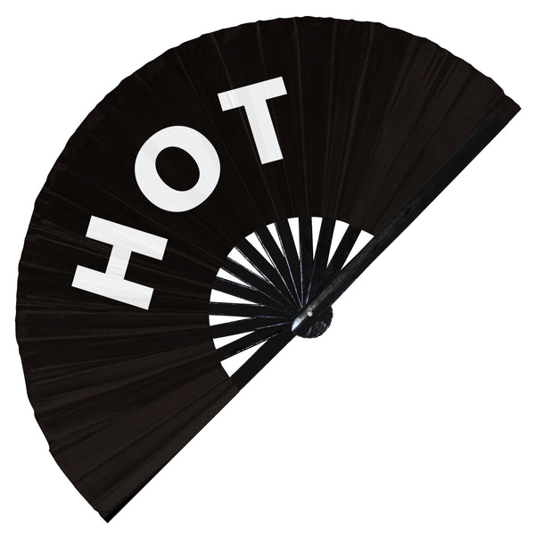 Hot Handheld Bamboo Hand Large Fan So Hot Party Accessories Rave Event Circuit Festivals Hand Fan