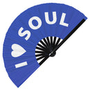 I Love Soul Bamboo Hand Fan
