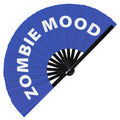 Zombie mood hand fan foldable bamboo circuit rave hand fans Slang Words Fan outfit party gear gifts music festival rave accessories