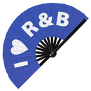 I Love R&B Bamboo Hand Fan
