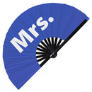 Mrs. Wedding Bamboo Hand Fan