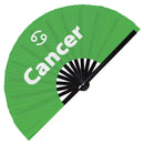 Cancer Zodiac Sign Bamboo hand fan