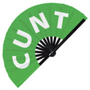 Cunt Bamboo Hand Fan
