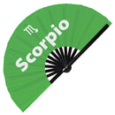 Scorpio Zodiac Sign Bamboo Hand Fan