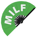 Milf Bamboo Hand Fan