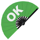 Ok Bamboo Hand Fan
