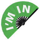 I'm In Bamboo Hand Fan
